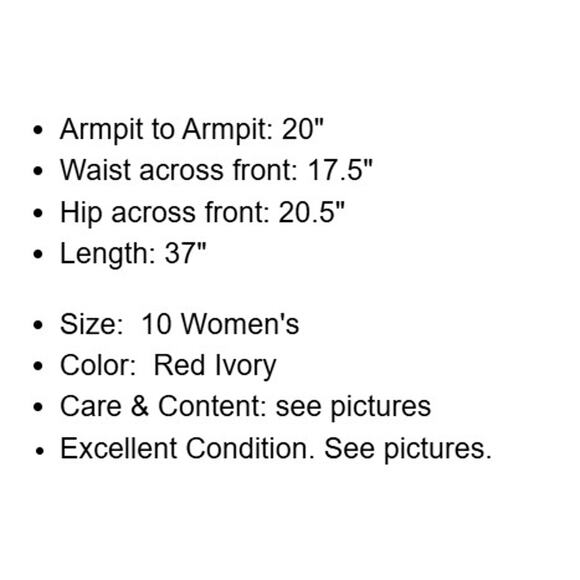 Karl Lagerfeld Dress Womens 10 Red Ivory Plaid Tweed Lined Zip Resort Career - Picture 4 of 16